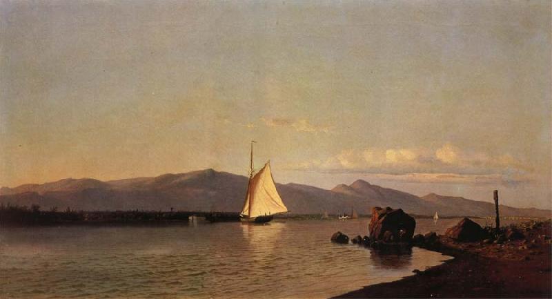 Francis A.Silva Kingston Point Hudson River Sweden oil painting art
